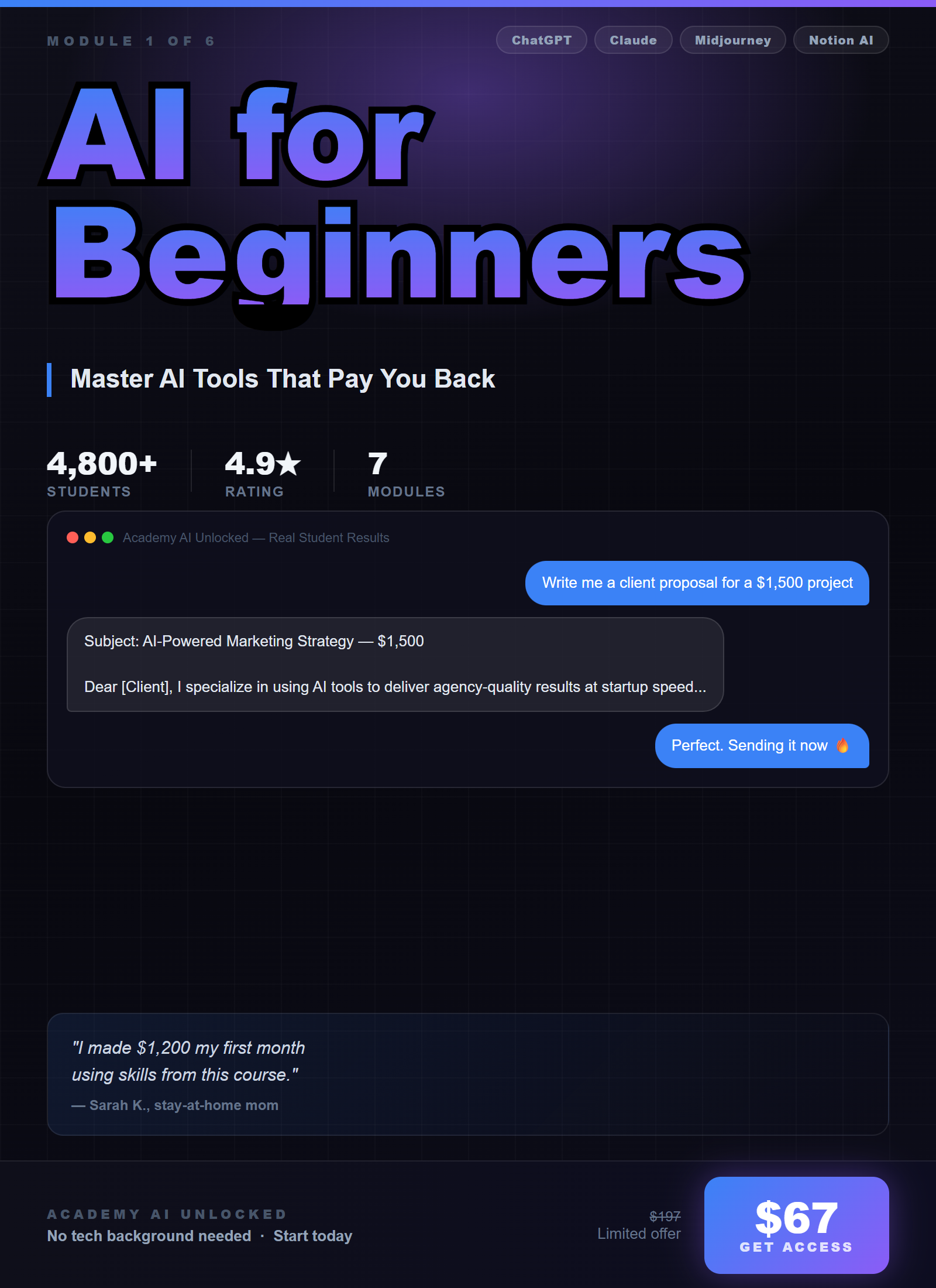 AI for Beginners: Real Life Edition — course cover