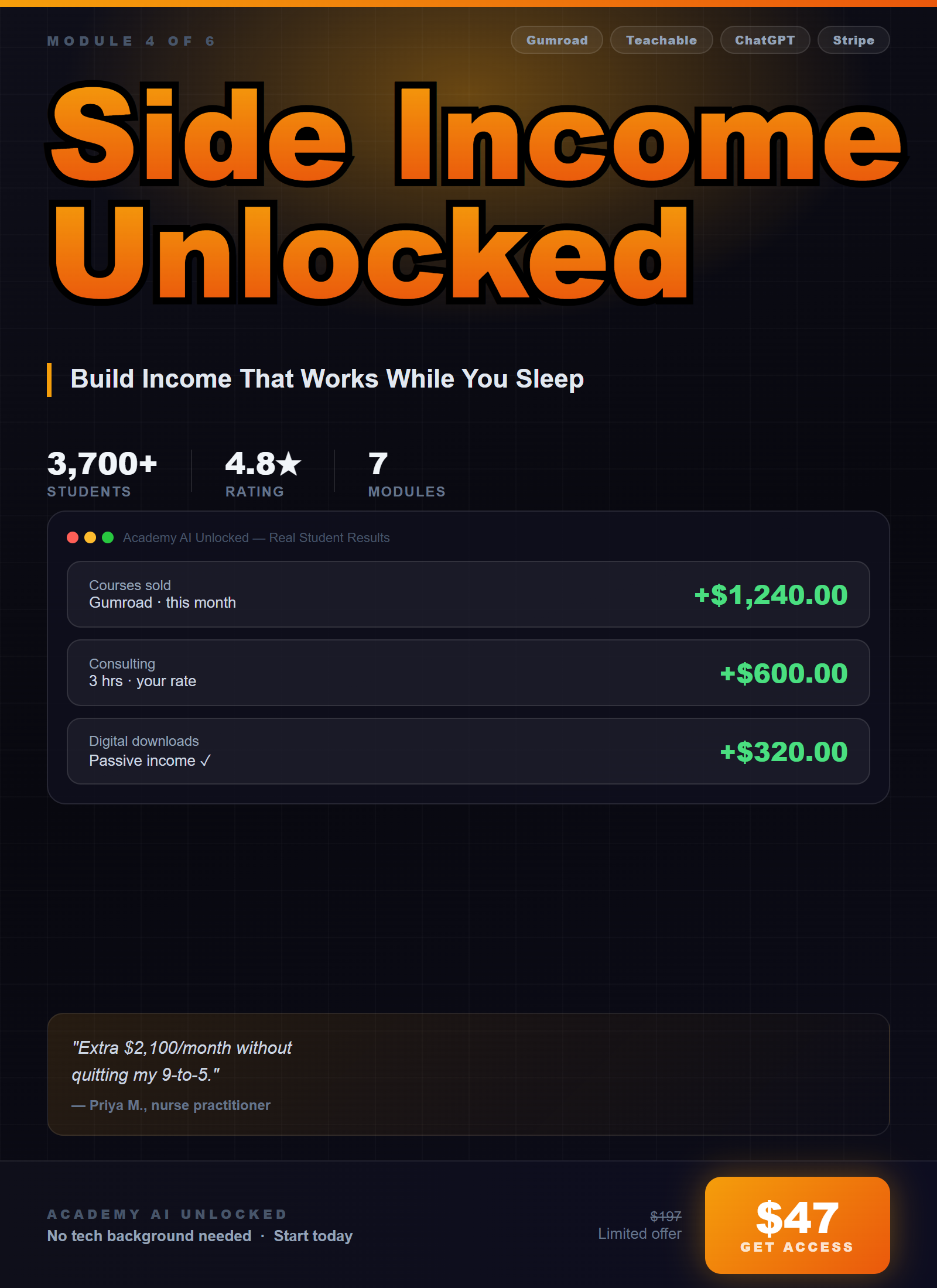 Side Income Unlocked course cover